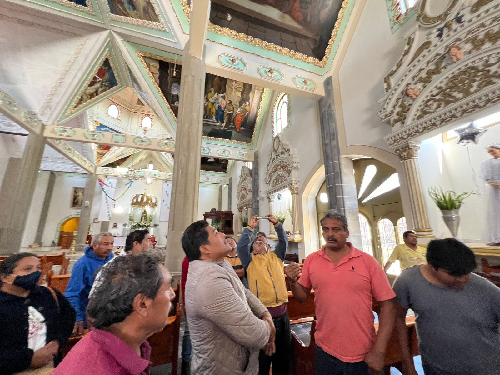 Denuncian mala calidad de trabajo de restauración en iglesia de SPM