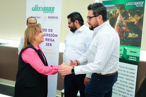 Empresa Greenbrier invertirá 1,800 mdp para ampliar sus instalaciones en Tlaxcala