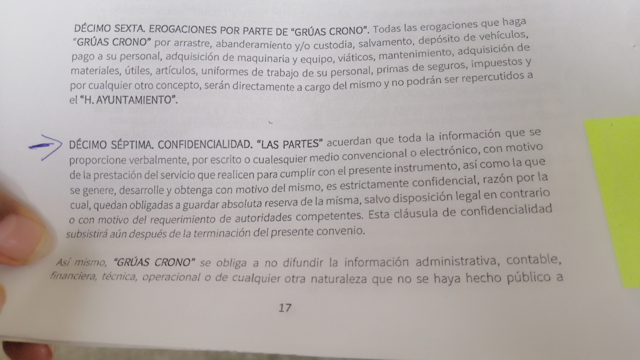 Propone regidora de San Pedro Cholula cancelar contrato con Grúas Crono, tras cobro excesivo en servicio de arrastre