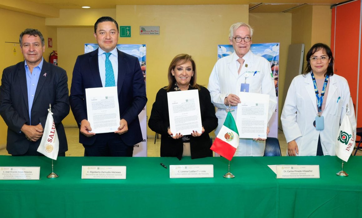 Firmó Lorena Cuéllar convenio con Instituto Nacional de Rehabilitación