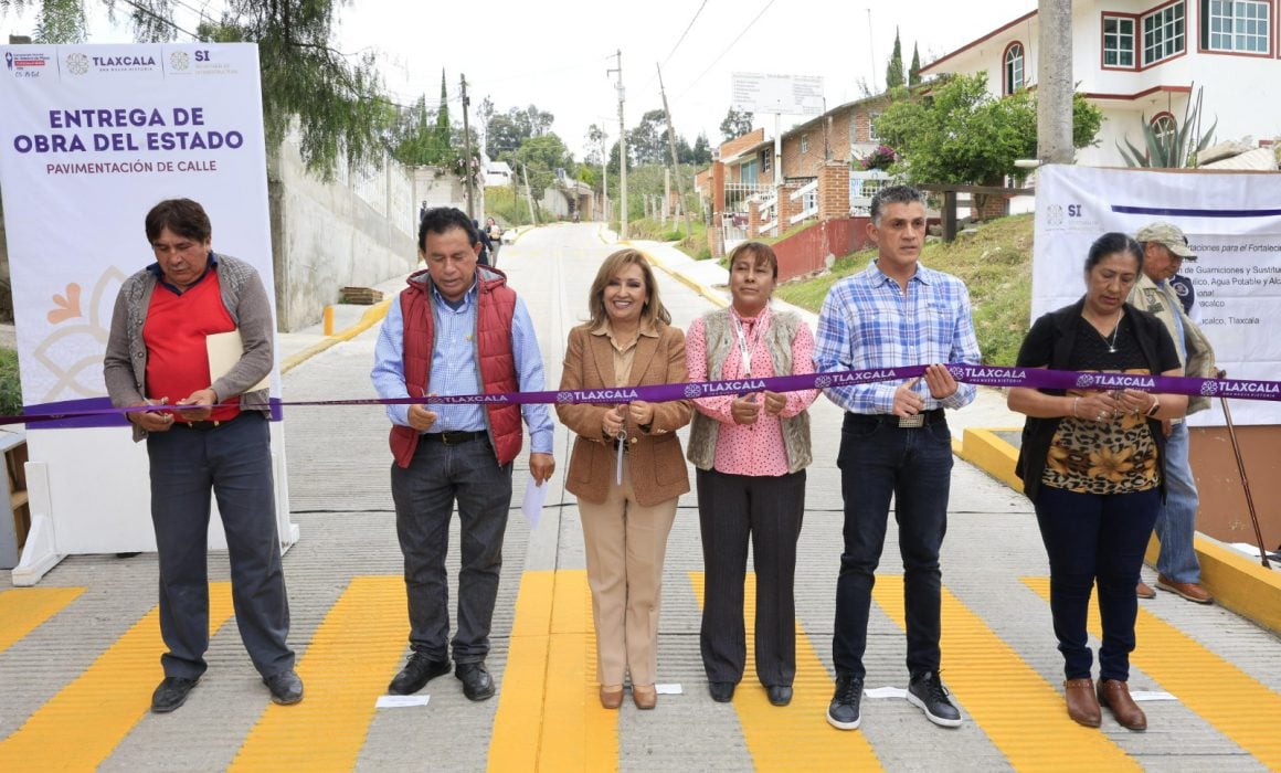 Inauguró Lorena Cuéllar infraestructura vial en Teacalco