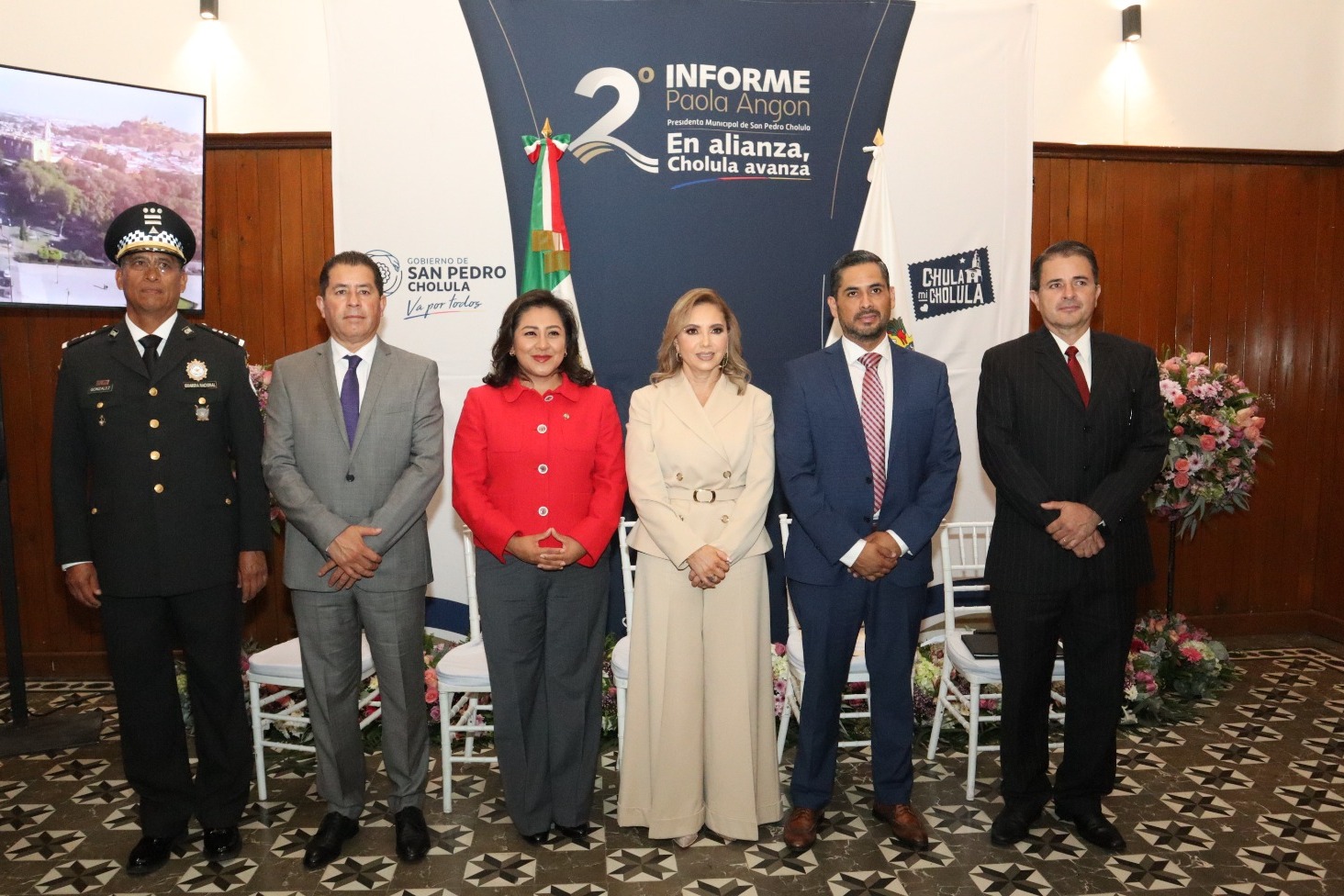 En informe, propone Paola Angon hacer alianza para avanzar juntos por el bienestar de las familias cholultecas