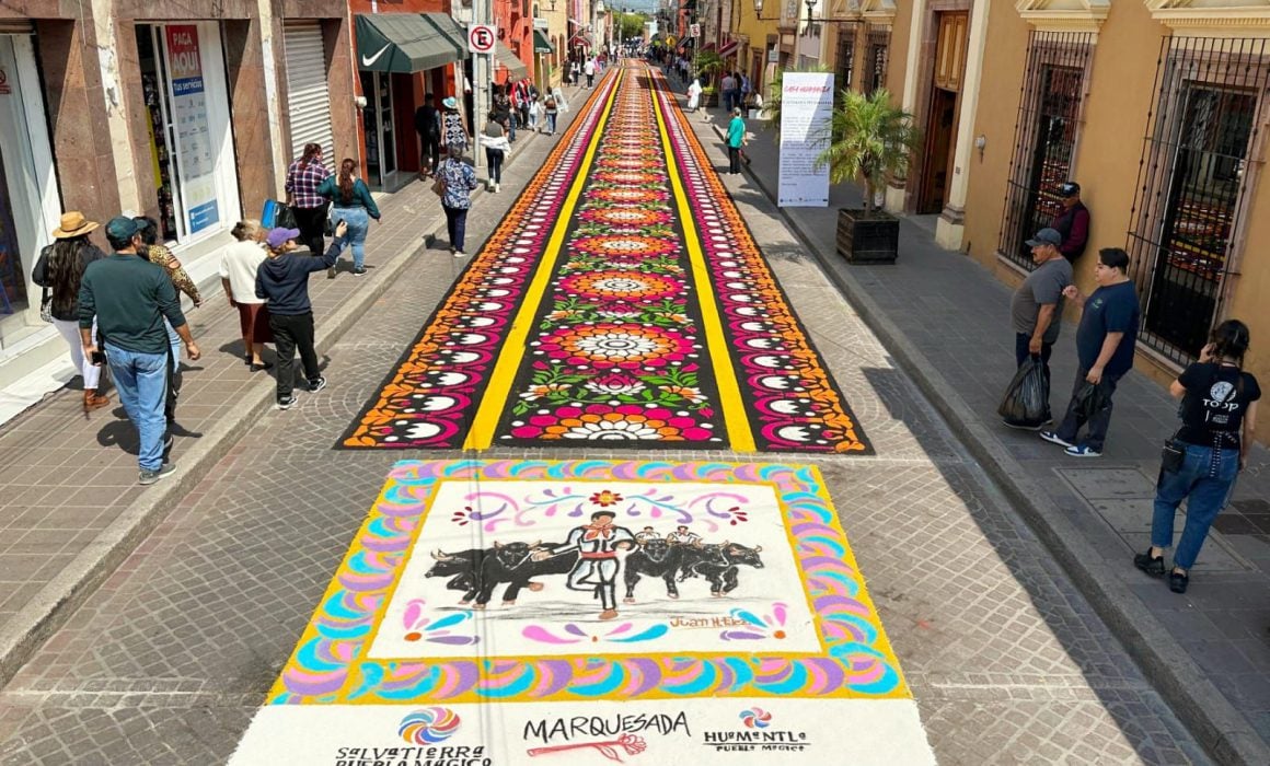 Conquista el arte efímero de Huamantla en la Marquesada 2023