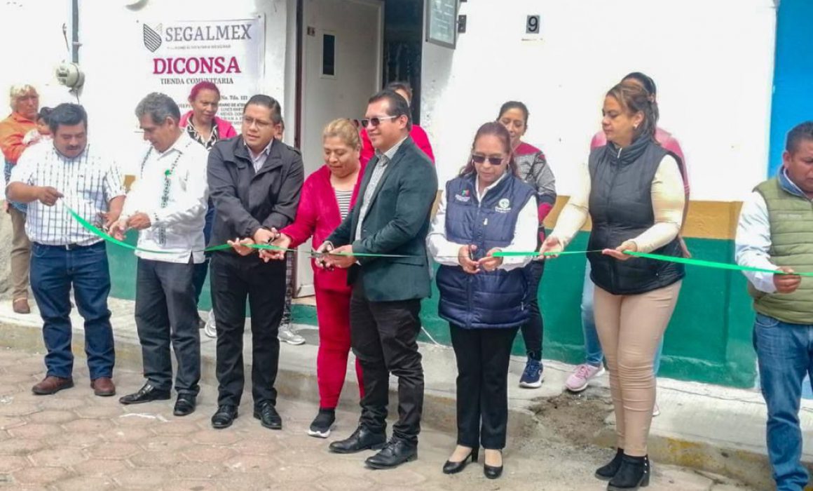 Reaperturan Ayuntamiento de Huamantla y Diconsa 2 tiendas comunitarias