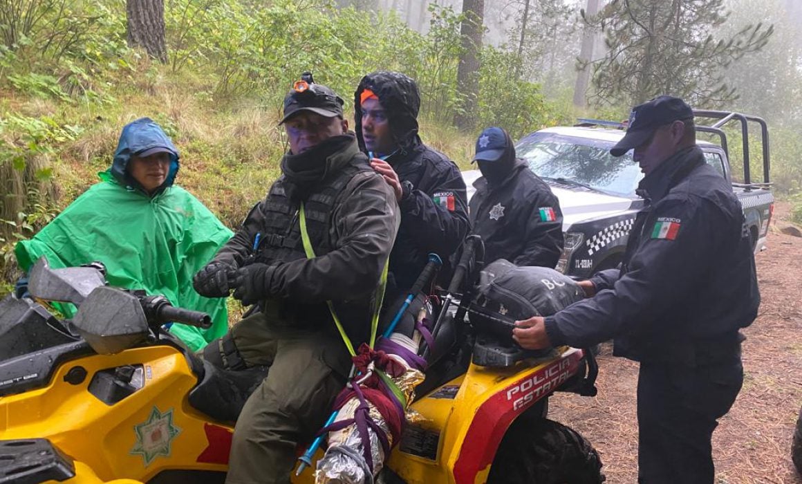 Atiende policía de montaña a visitantes del Parque Nacional Malinche