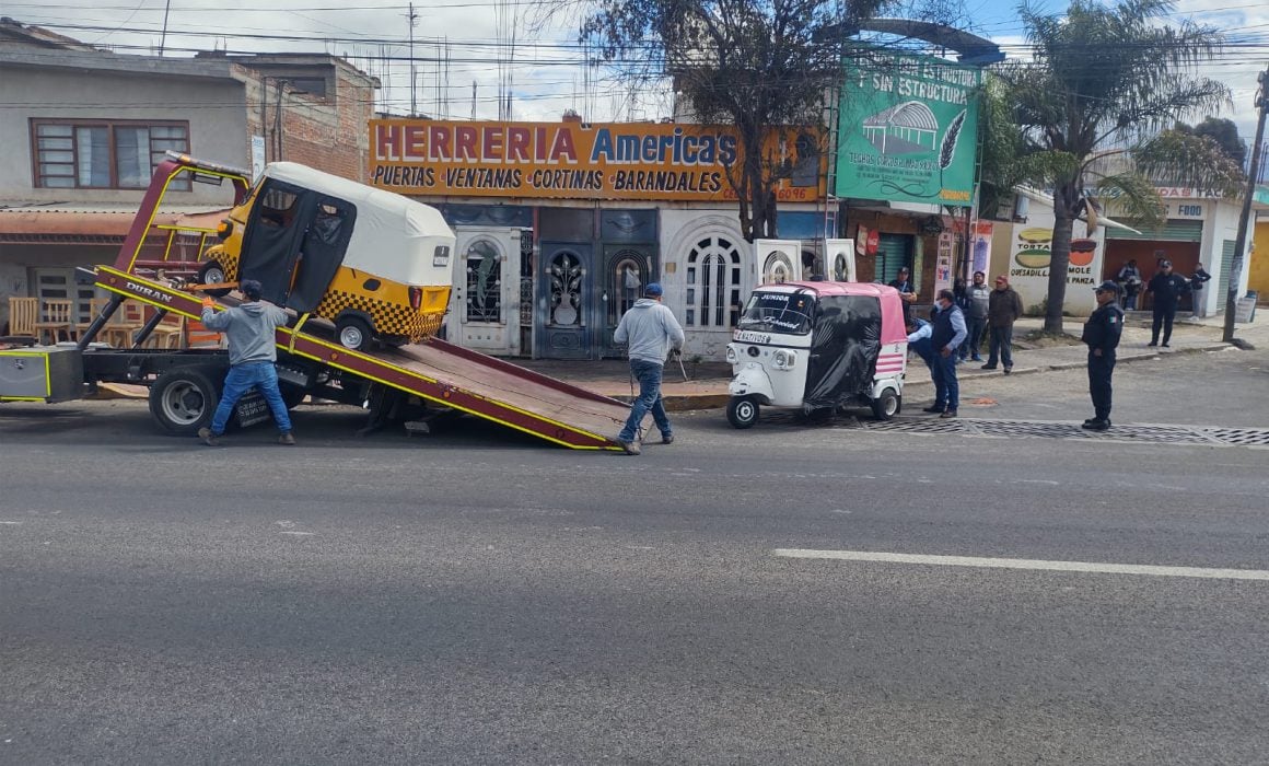 Retiran de circulación dos mototaxis que operaban de manera irregular