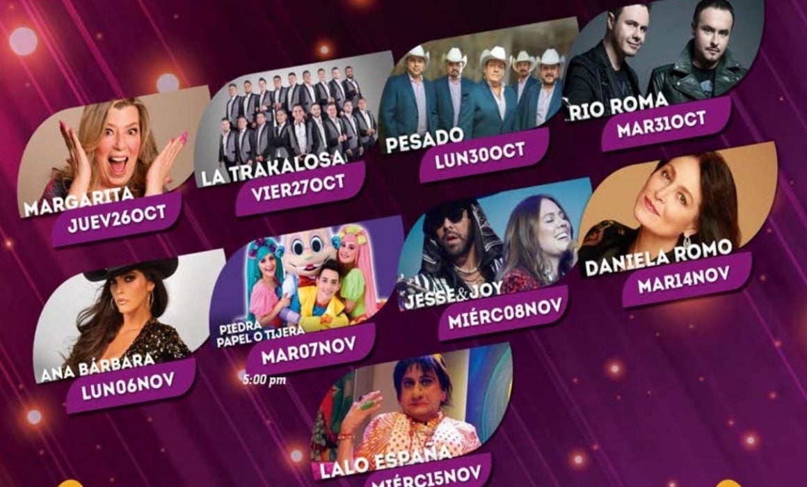 Gran variedad de artistas se presentarán en el Teatro del Pueblo