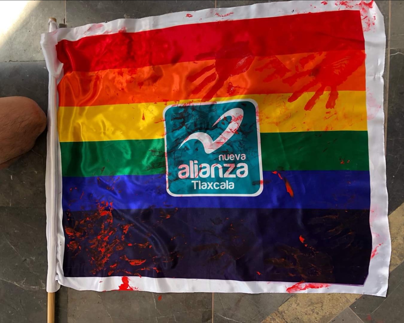 Alcalde de SPM reprime a manifestantes de la comunidad LGBTTTIQ+