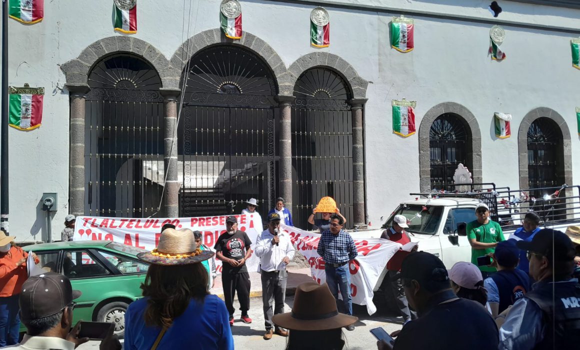 Acompaña CEDH manifestaciones de normalistas, en Tlaltelulco y SPM