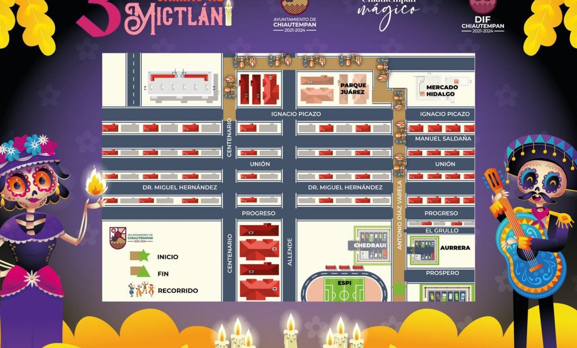 Anuncia Chiautempan cierre de vialidades por desfile de muertos y catrinas