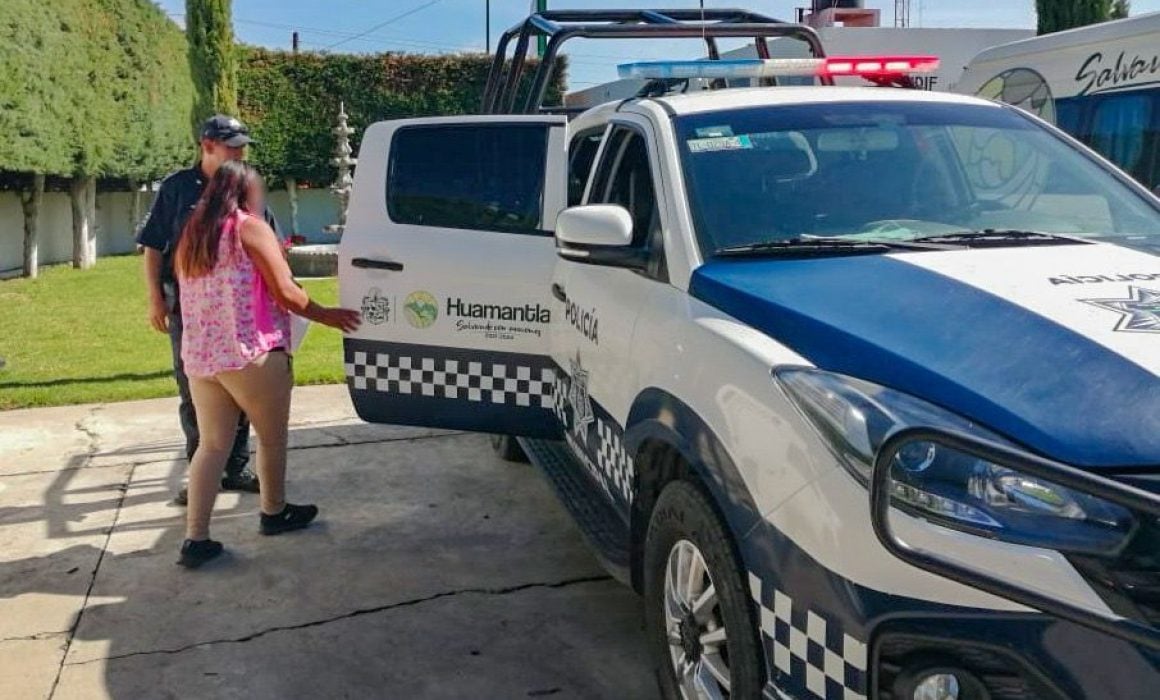 Acompaña IMM y seguridad pública de Huamantla a mujer víctima de violencia