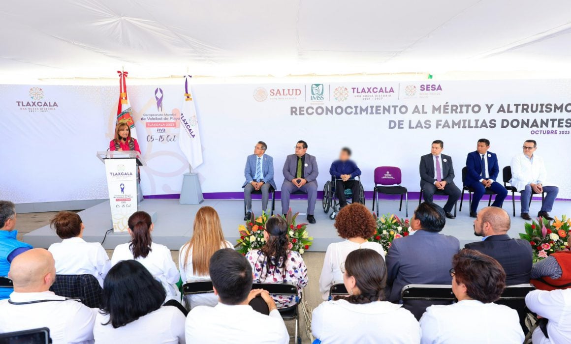 Reconoce gobierno de Tlaxcala al mérito y altruismo de familias donantes
