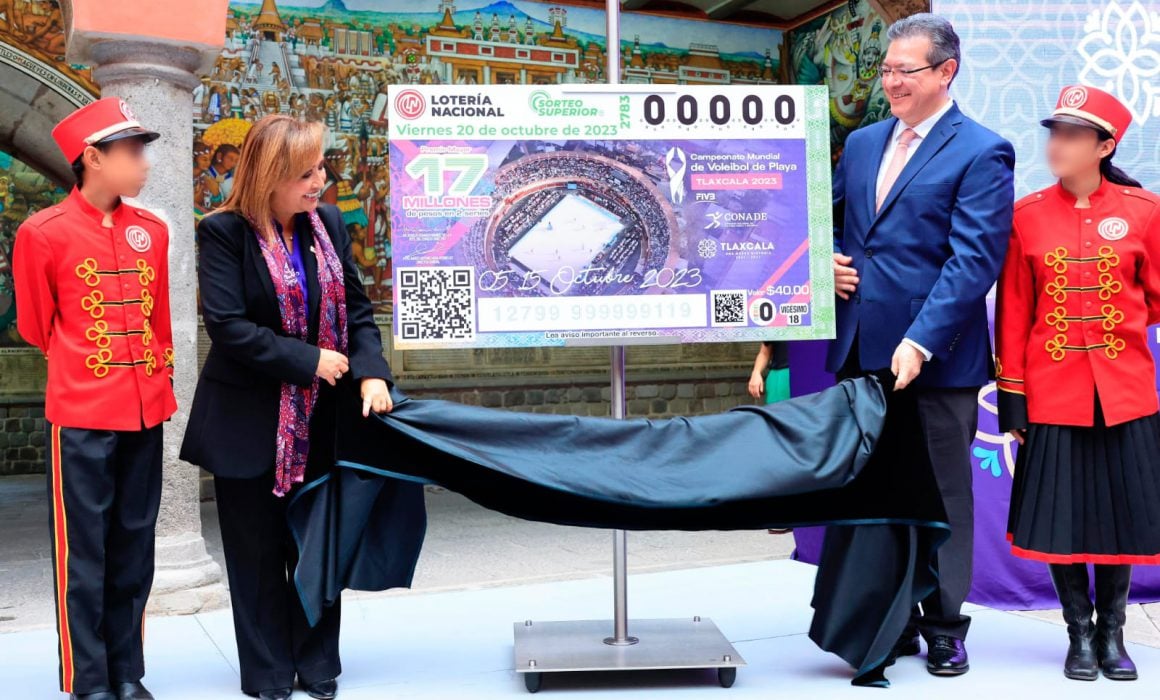 Develó Lorena Cuéllar Cachito de Lotería alusivo al Mundial de Voleibol