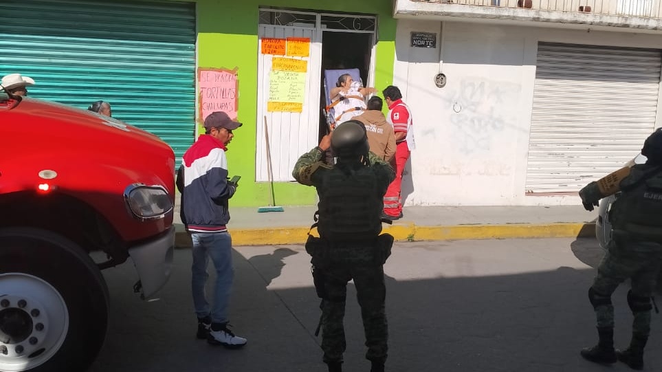 Mujer resulta con quemaduras tras flamazo en tortillería de Calpulalpan