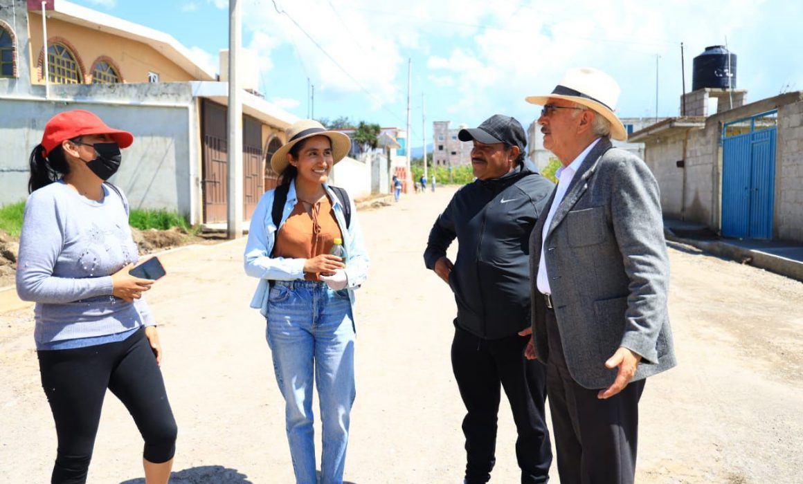 Supervisa presidente de Chiautempan avance de obra en Cuahuixmatlac
