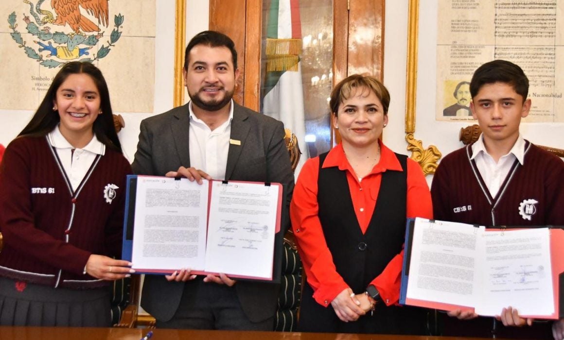 Coadyuva Ayuntamiento de Huamantla en formación dual en Cbtis 61