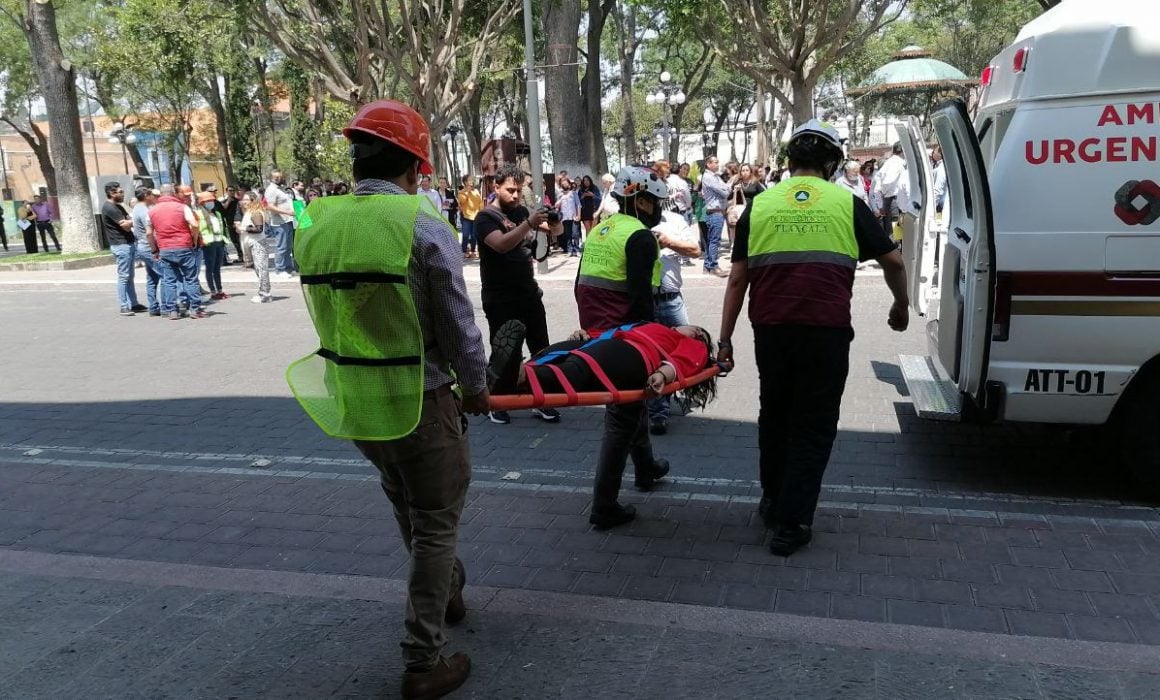 Participa Ayuntamiento de Tlaxcala en el segundo Simulacro Nacional 2023