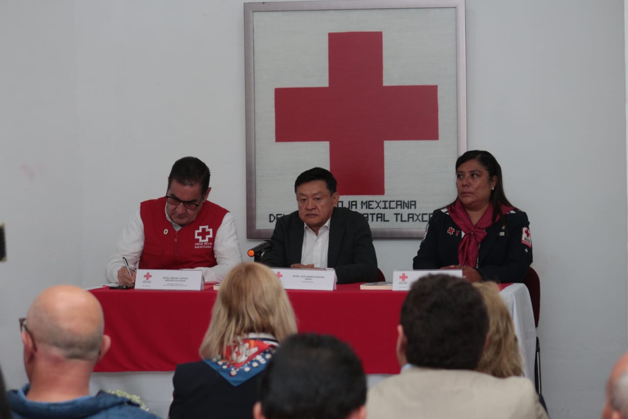 Preparan conferencia para recaudar fondos para la Cruz Roja Mexicana en Tlaxcala
