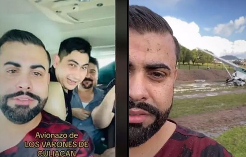 Los Varones de Culiacán sufren accidente aéreo, captan momento exacto del accidente y viven para contarlo (Vídeo)