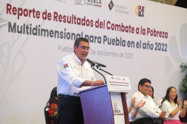 Registra Puebla disminución a la pobreza en medidores del CONEVAL
