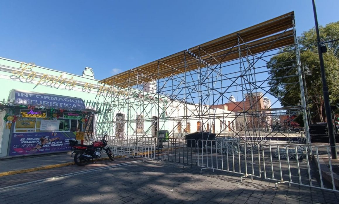 Comienza instalación de gradas para Mundial de Voleibol frente al MAT