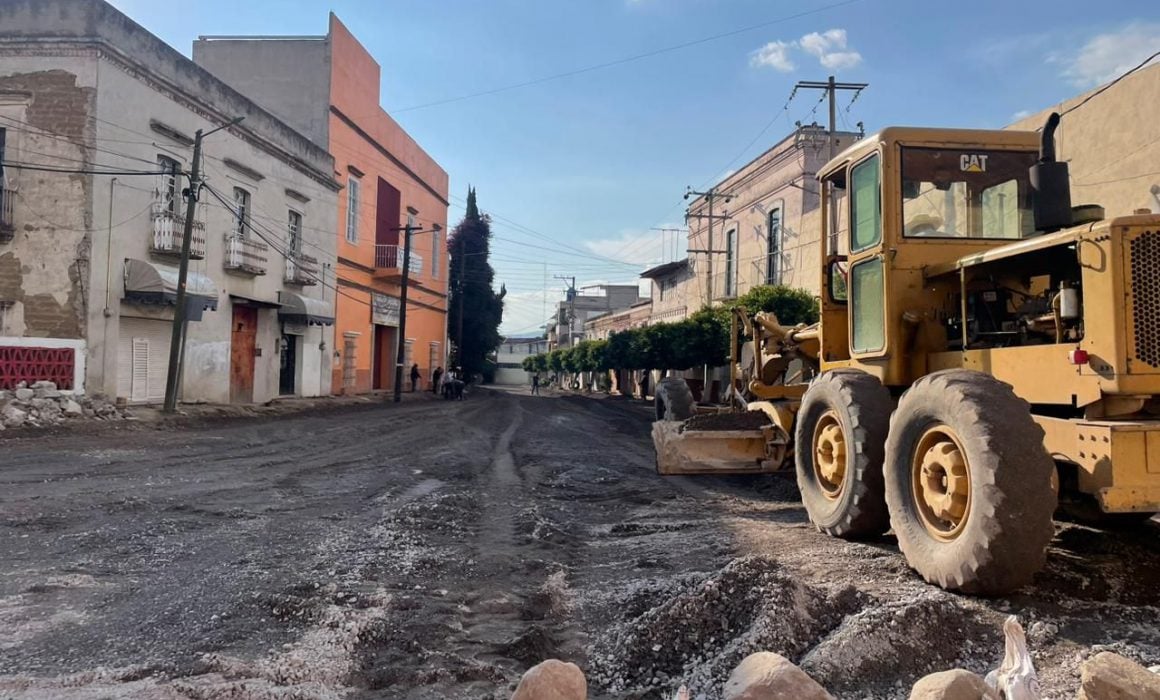 Avanza rehabilitación de calle Bernardo Picazo en Chiautempan