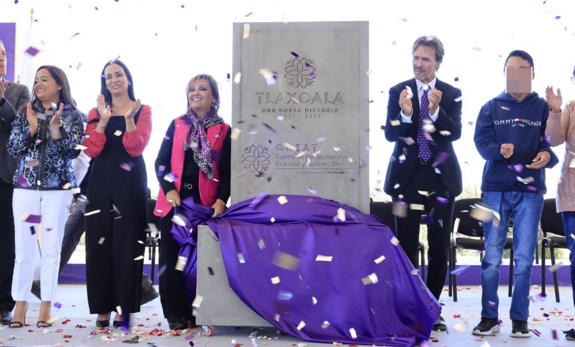 Coloca Lorena Cuéllar primera piedra del CRIAT en Tlaxcala