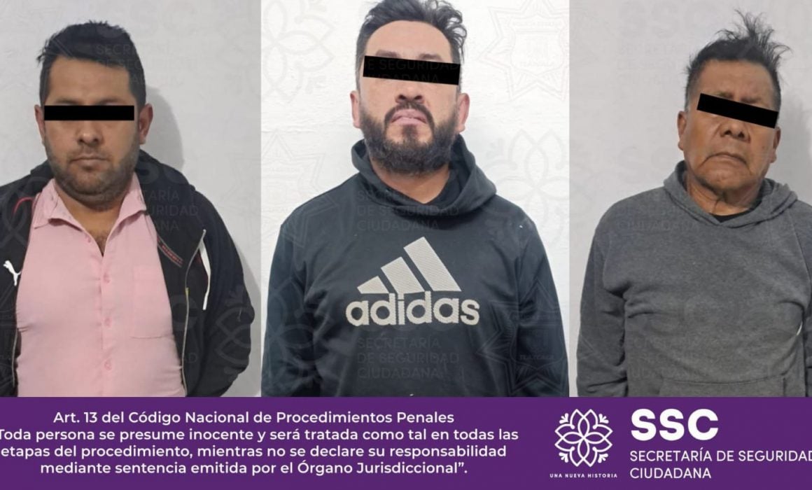 Aseguran a tres personas por intento de robo a Banco del Bienestar