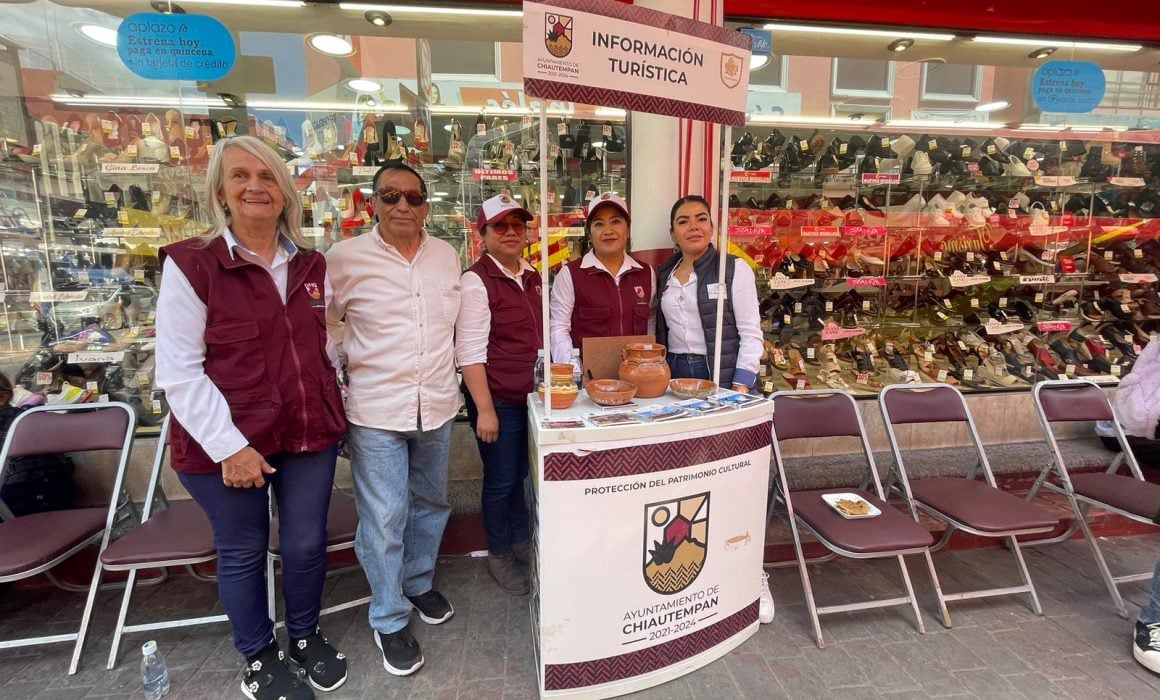 Arriban peregrinos a Chiautempan