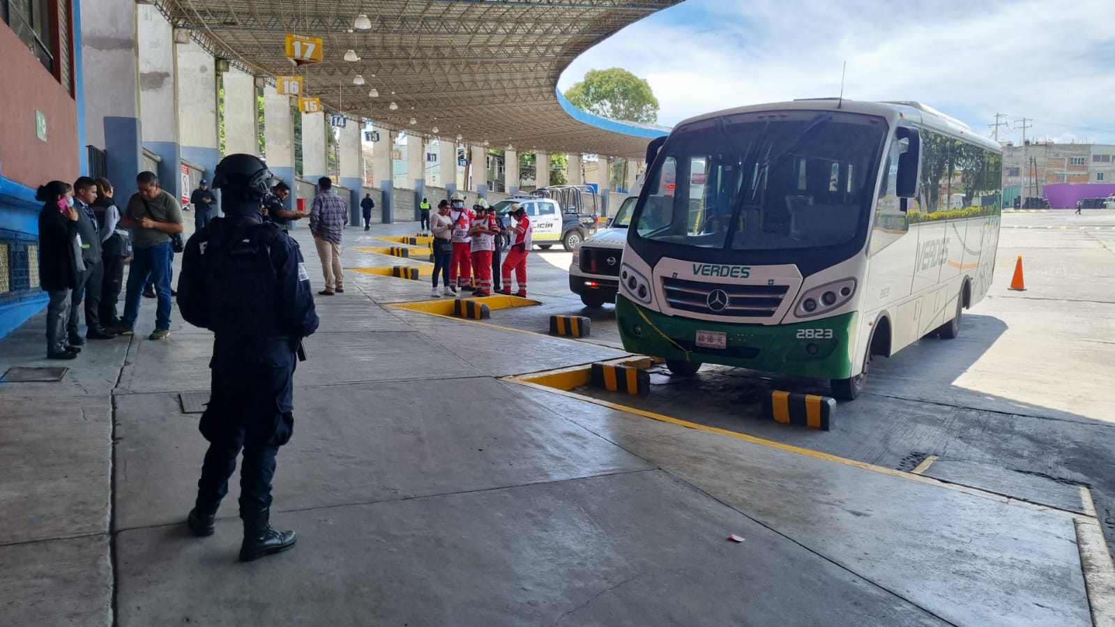 Muere mujer en camión de pasajeros de la línea Verdes, en Tlaxcala