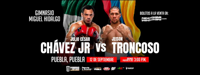 PELEA JULIO CÉSAR CHÁVEZ JR VS JEISON TRONCOSO