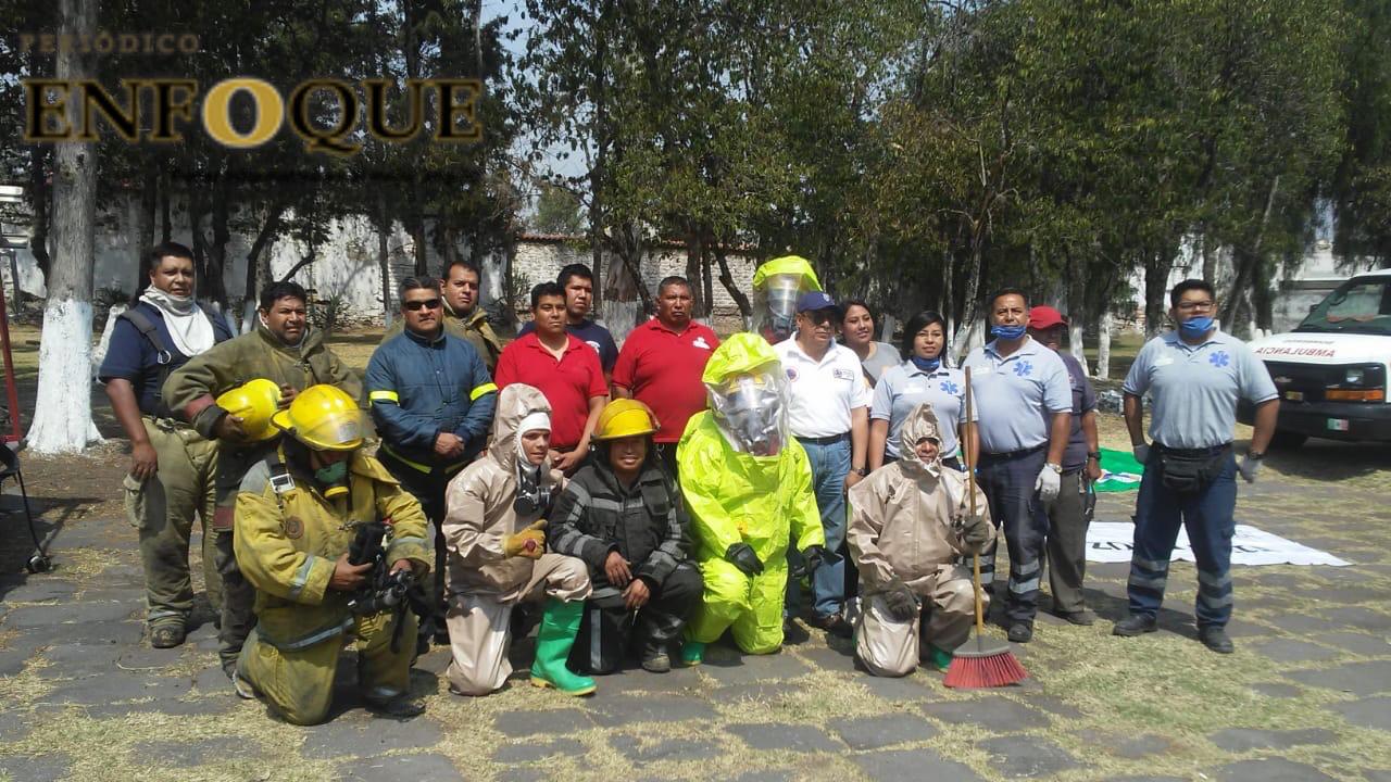 Se realiza simulacro de derrame de productos químicos en San Martín 