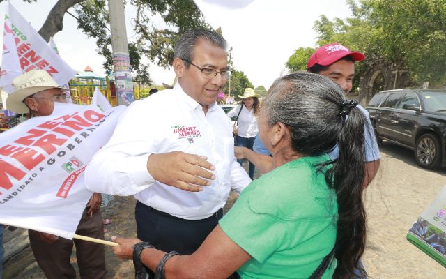 Denuncia Jiménez Merino reparto de apoyos por parte del gobierno