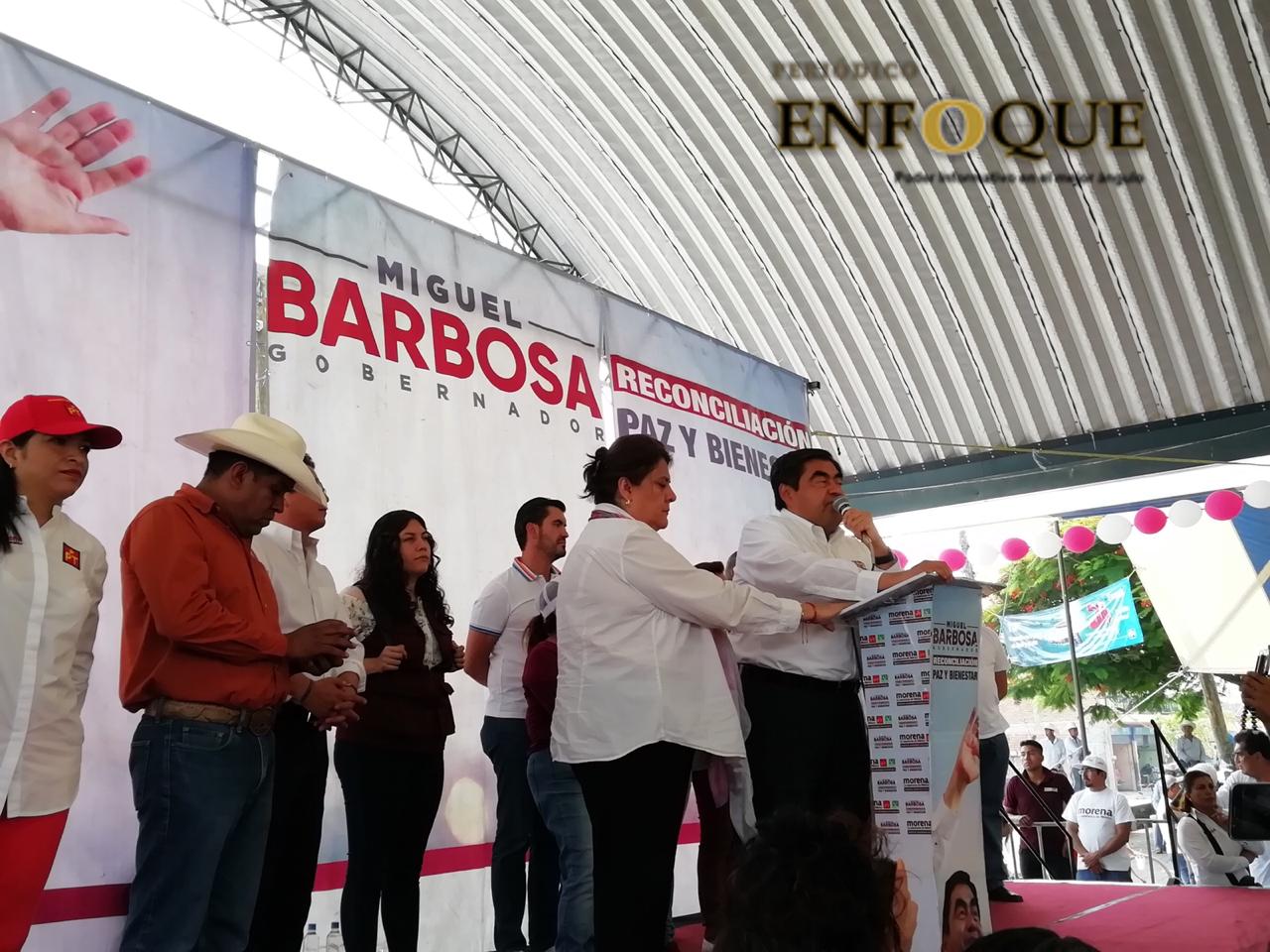 Evaluará Barbosa Huerta perfiles morenovallistas en su gabinete