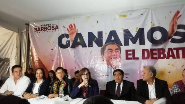 Sentencia Yeidckol Polevnsky que Barbosa Huerta ganará la elección extraordinaria 3 a 1