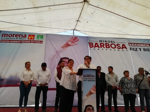 Compromete Barbosa Huerta desintegrar organizaciones criminales y regresar la seguridad en Huixcolotla