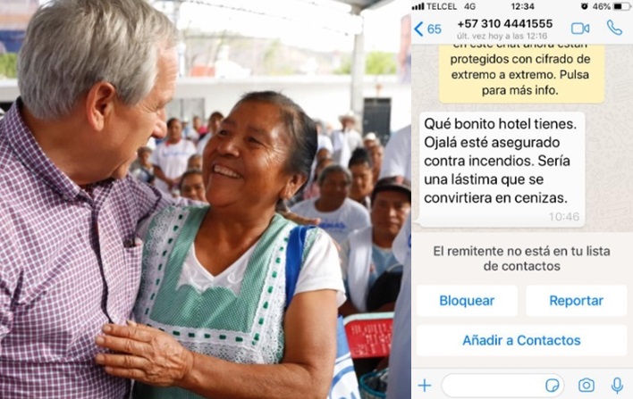 Amenazan a Enrique Cárdenas con incendiar su hotel “La Quinta Luna”