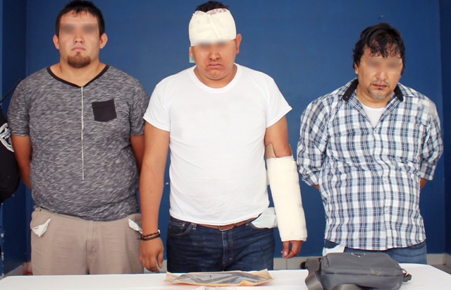 Policía Municipal de San Andrés Cholula detiene a banda de asaltantes en la colonia Gobernadores