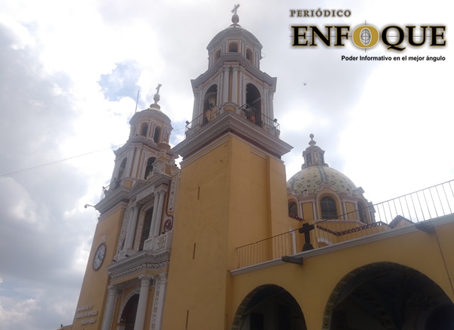 Cae rayo en cúpula del Santuario de la Virgen de los Remedios en Cholula 