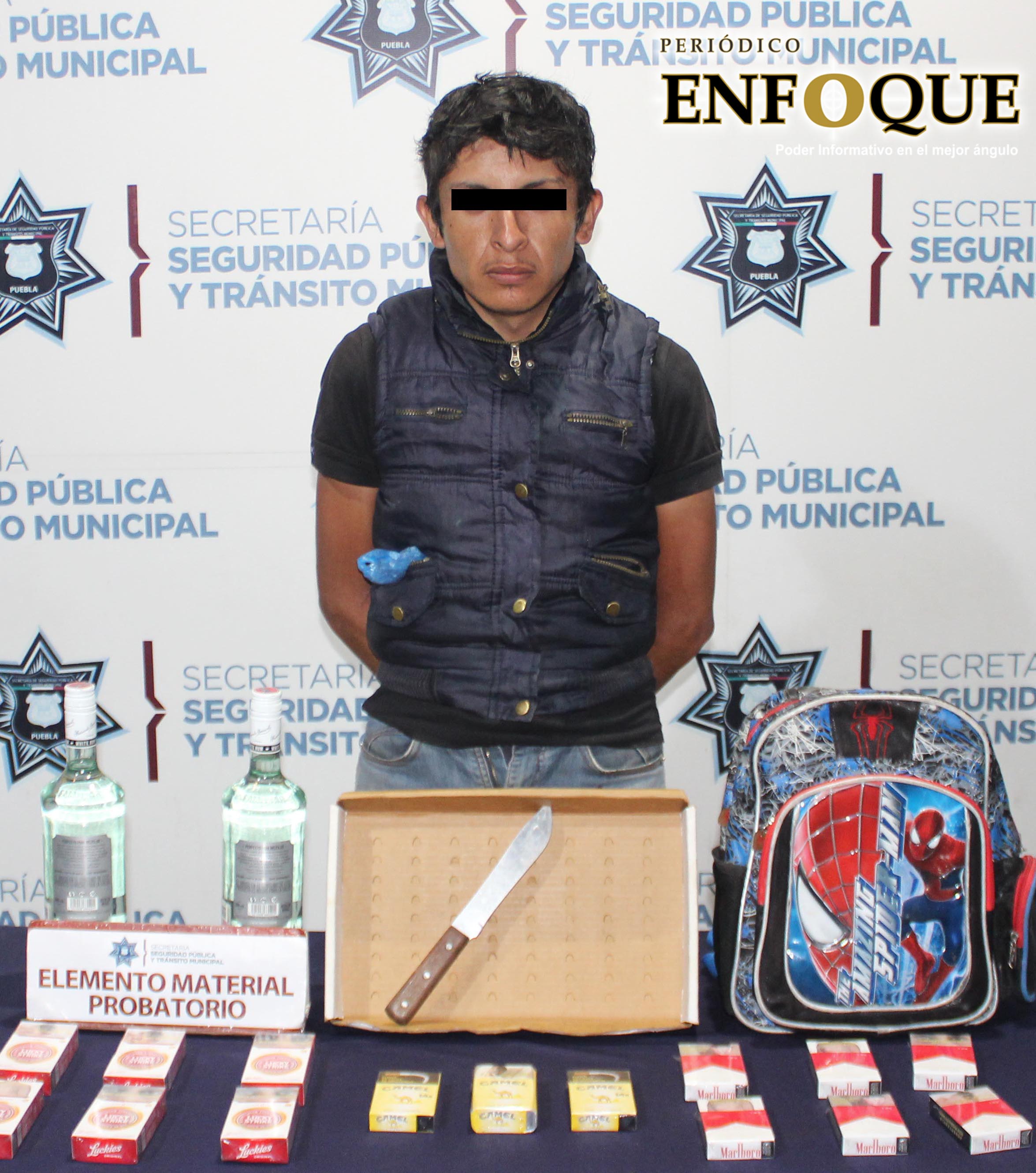 Detienen a asaltante de tienda de conveniencia 