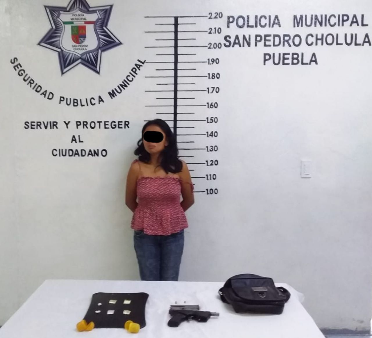 Detiene Policía municipal de San Pedro Cholula a mujer que disparó a su pareja sentimental