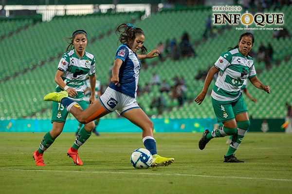 Puebla Femenil rescató empate en la Comarca ante Santos 