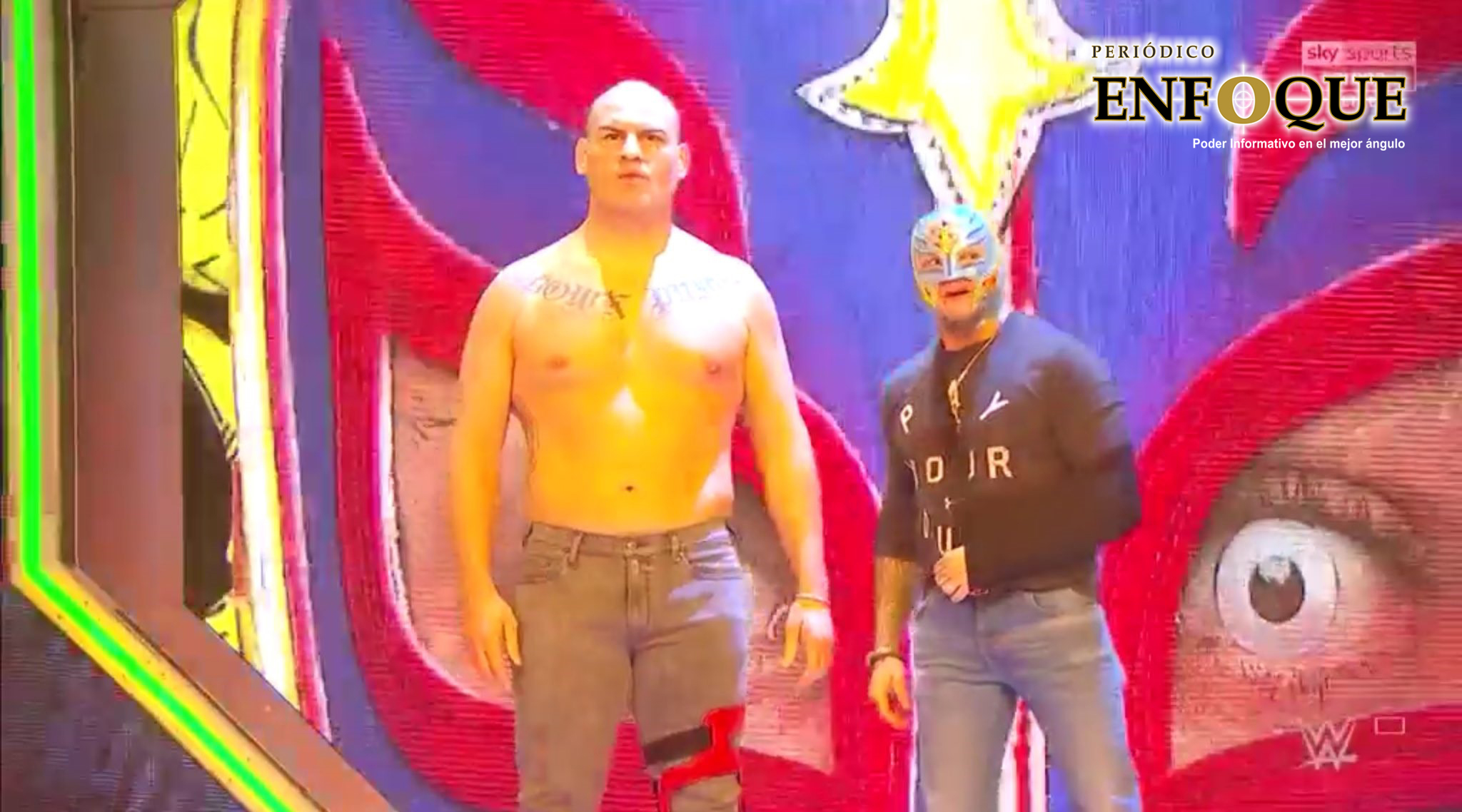 Caín Velásquez sorprendió a Brock Lesnar en la WWE