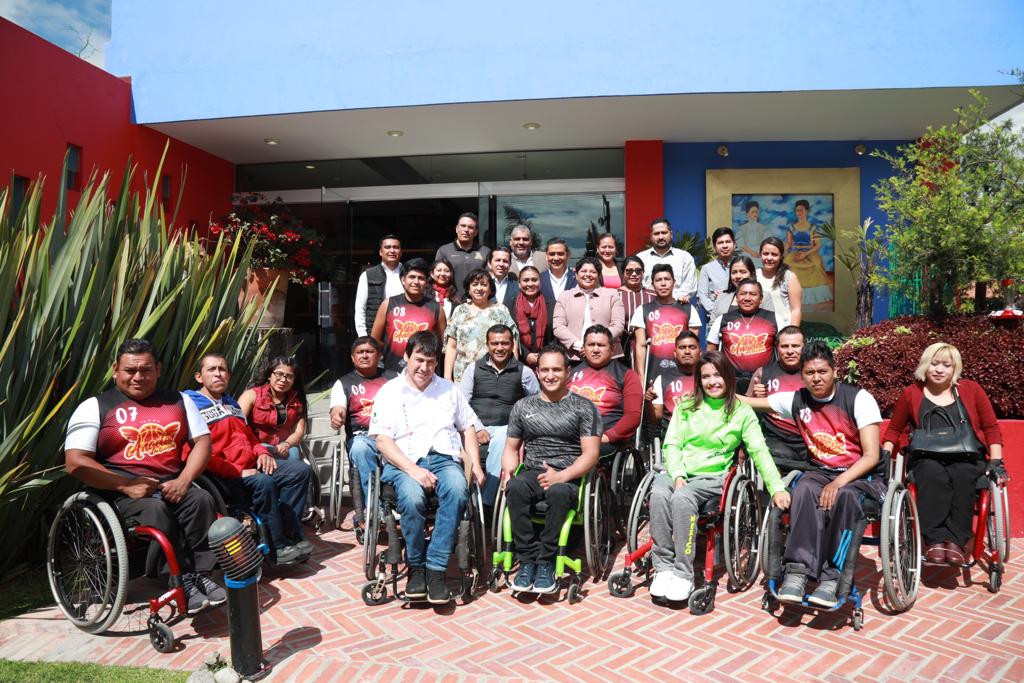 Karina Pérez Popoca presenta el Campeonato Nacional de Basquetbol en Silla de Ruedas