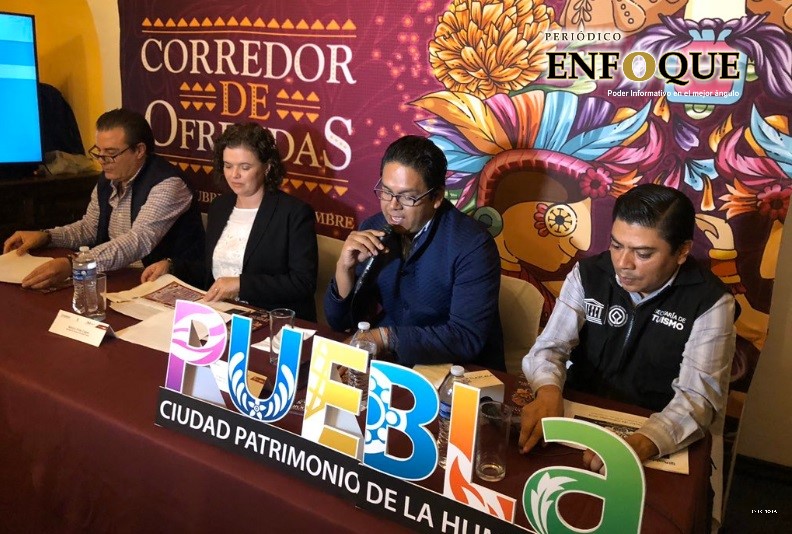Inauguran en la capital poblana el Corredor de Ofrendas 2019