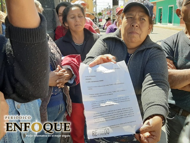 Exigen en San Matías Cocoyotla a Arriaga expropie predio para uso público 