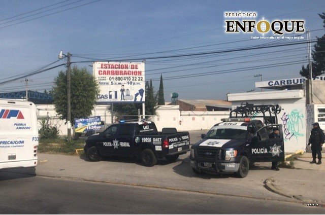 SAT y Policía Federal inspeccionan gaseras de  Amozoc y Huejotzingo