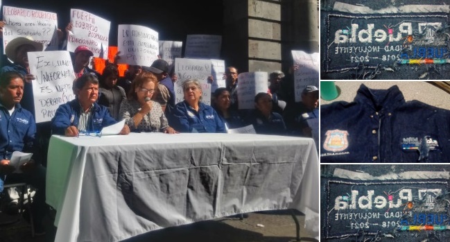Sindicalizados acusan a Claudia Rivera de “fraude” con entrega de uniformes (Video)