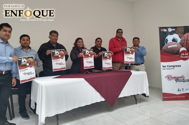 Anuncian Primer Congreso del Deporte en San Bernardino Tlaxcalancingo 