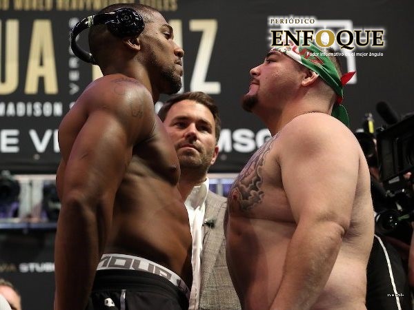 Andy Ruiz pesará 21 kilos más que Anthony Joshua para su pelea en Arabia Saudita